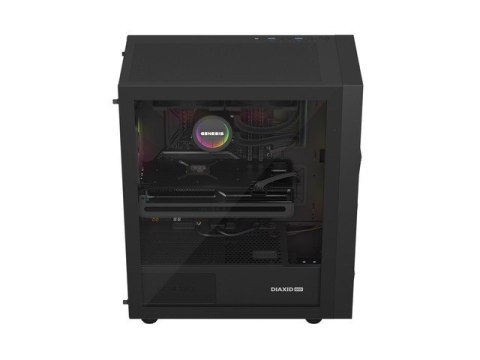 Natec Obudowa Genesis Diaxid 605 ARGB MIDI TOWER USB-C Czarna