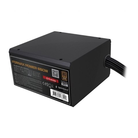 Gembird Zasilacz ATX 650W aktywne PFC 12 cm fan 80+Bronze color box