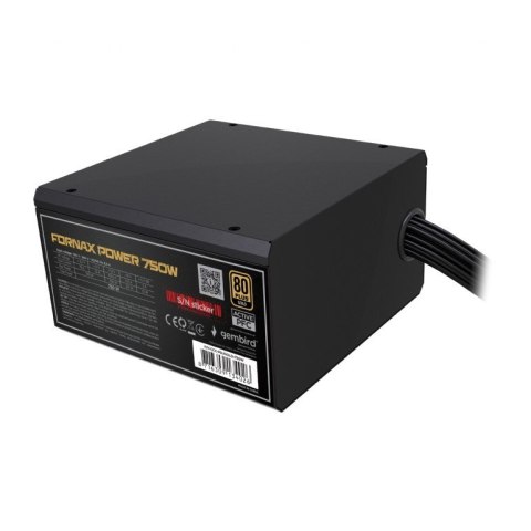 Gembird Zasilacz ATX 750W aktywne PFC 12 cm fan 80+Bronze color box