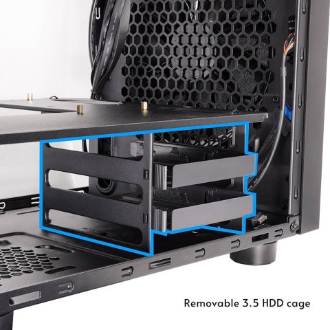 Chieftec Obudowa CI-03B-OP mATX The Cube czarna