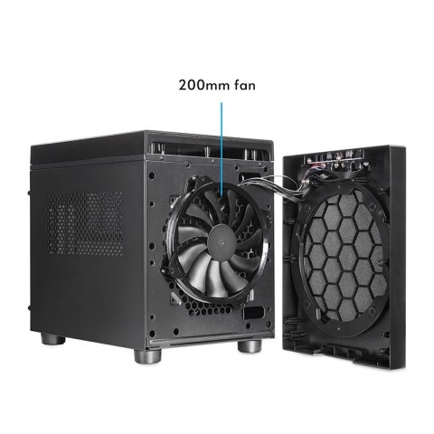 Chieftec Obudowa CI-03B-OP mATX The Cube czarna