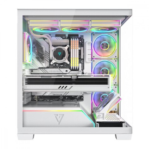 MODECOM Obudowa PC VOLCANO STELLAR PLUS ARGB MIDI 8F Biała