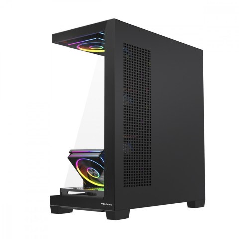 MODECOM Obudowa PC VOLCANO STELLAR PLUS ARGB MIDI 8F Czarna