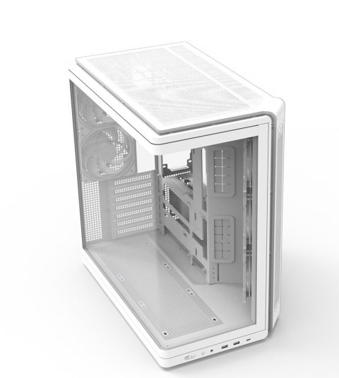 Zalman Obudowa P60 Mid-Tower 5x ARGB fans biała