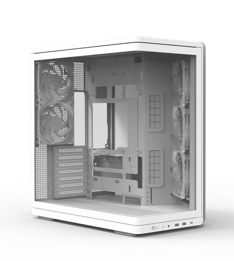 Zalman Obudowa P60 Mid-Tower 5x ARGB fans biała