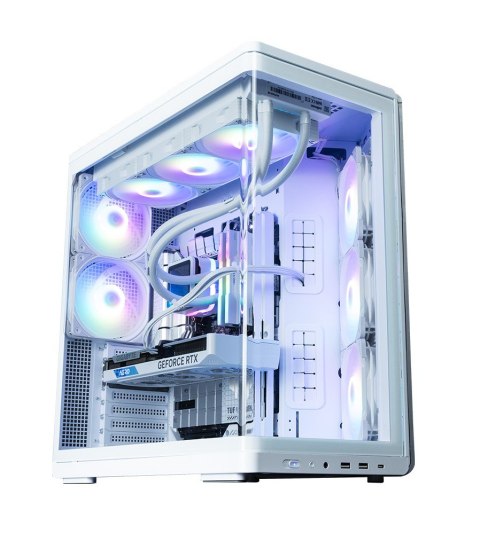 Zalman Obudowa P60 Mid-Tower 5x ARGB fans biała