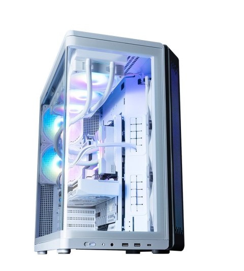 Zalman Obudowa P60 Mid-Tower 5x ARGB fans biała