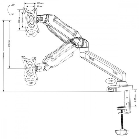 Maclean Uchwyt na monitor 13-27 8kg MC-860