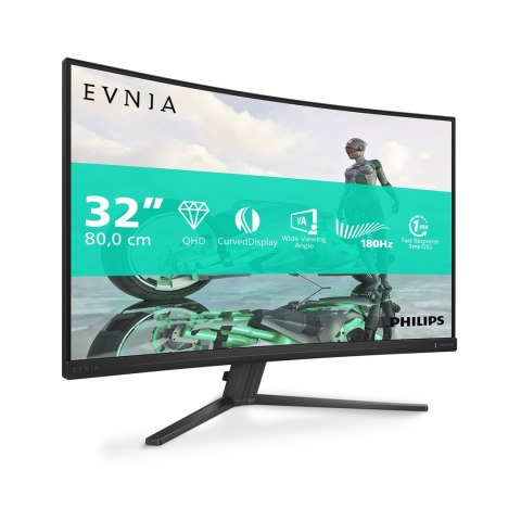 Philips Philips Evnia 32M2C3500L/00 monitor komputerowy 80 cm (31.5") 2560 x 1440 px Quad HD LCD Czarny