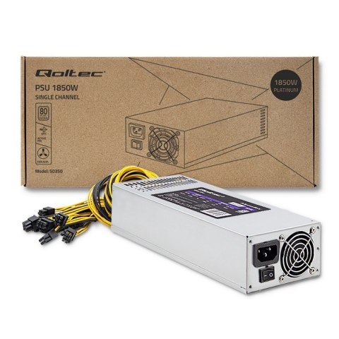 Qoltec Zasilacz Qoltec 50350 1850W Szary