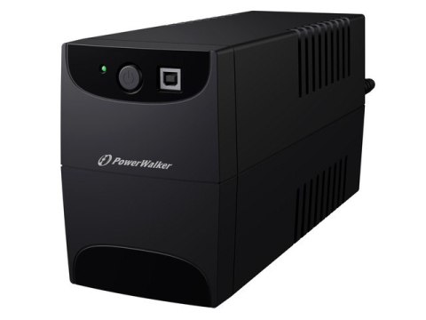 PowerWalker Zasilacz awaryjny UPS LINE-INTERACTIVE 850VA 2X 230V PL OUT, RJ11 IN/OUT, USB