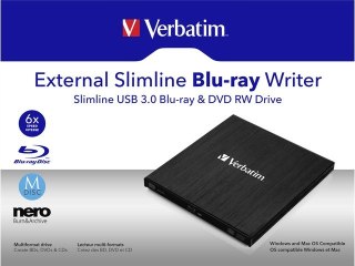 Verbatim Nagrywarka BLU-RAY USB 3.0 zewnętrzna 43890
