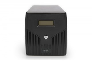 Digitus Zasilacz awaryjny UPS Line-Ineractive LCD, 2000VA/1200W, 2x12V/9Ah, AVR, 4xSCHUKO, USB, RS232, RJ45