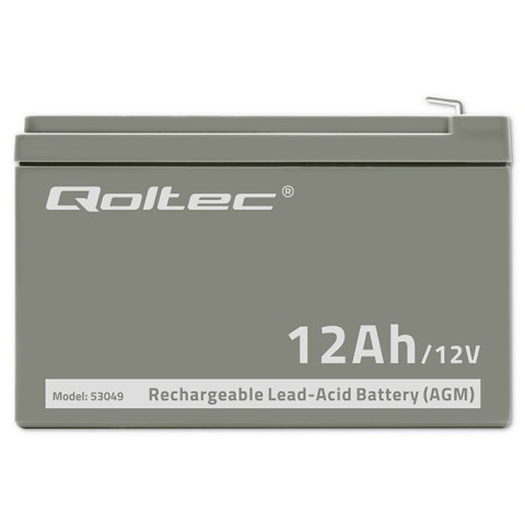 Qoltec Akumulator AGM 12V | 12Ah