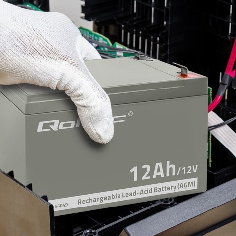Qoltec Akumulator AGM 12V | 12Ah