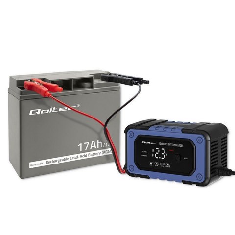 Qoltec Akumulator AGM 12V | 17Ah | max. 255A
