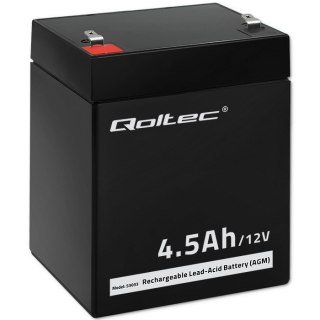 Qoltec Akumulator AGM | 12V | 4.5Ah | max.1.35A