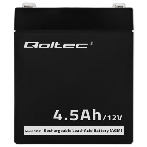 Qoltec Akumulator AGM | 12V | 4.5Ah | max.1.35A