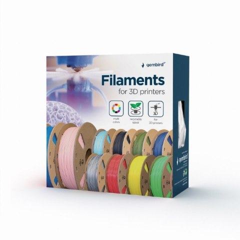 Gembird Filament drukarki 3D PLA/1.75mm/żółty