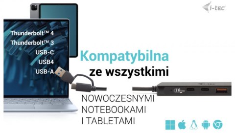 I-tec Hub USB-A/USB-C Metal 2x USB 3.0 + 2x USB-C (10 Gbps)