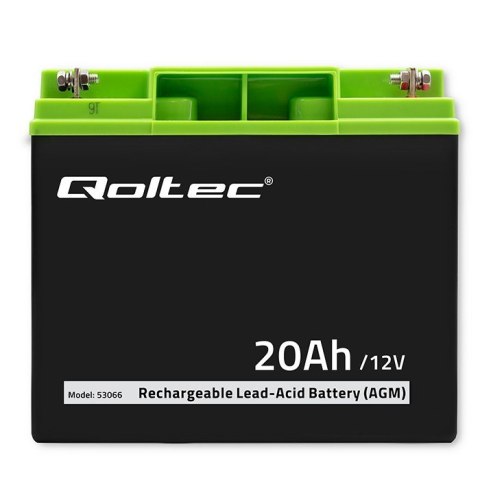 Qoltec Akumulator AGM | 12V | 20Ah | max. 300A