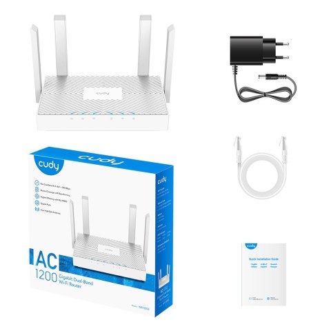 Cudy Router Mesh Gigabit WiFi AC1200 WR1300E