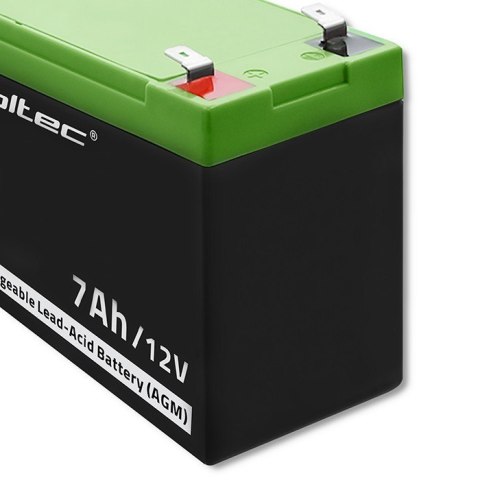 Qoltec Akumulator AGM | 12V | 7Ah | max. 105A | Security