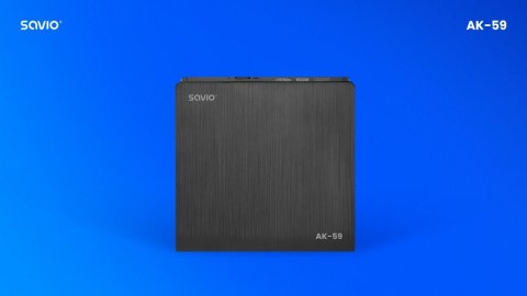 Savio Zewnętrzna nagrywarka typu Slim CD/DVD R/RW, USB-C/USB-A, AK-59