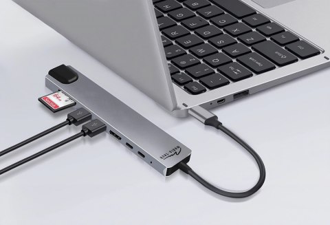 Media-Tech Stacja dokująca 8 IN 1 GIGA LAN HUB MT5046