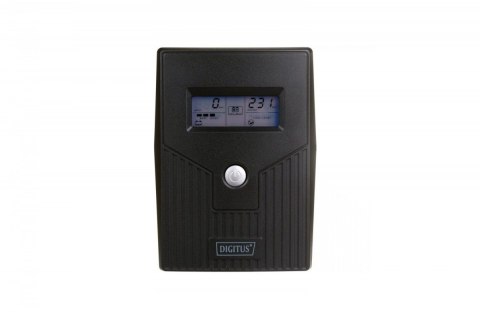 Digitus UPS Line-Ineractive LCD BASIC, 800VA/480W, 1x12V/9A, AVR, 2x Schuko CEE 7/3