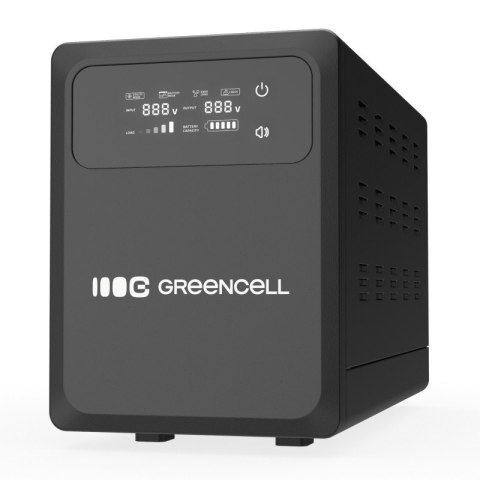 Green Cell Zasilacz awaryjny UPS AVR PowerCore 800W/1200VA 12VDC