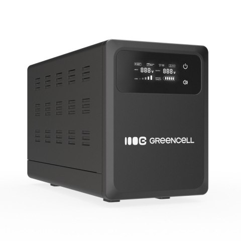 Green Cell Zasilacz awaryjny UPS AVR PowerCore 800W/1200VA 12VDC