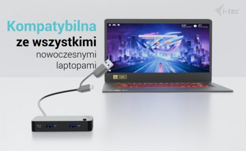 I-tec Universal KVM HUB 2x USB-C + 2x USB-A 3.0