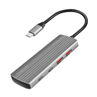 LogiLink Hub USB3.2 Gen2, 2xUSB A, 2x USB-C, PD, 100W