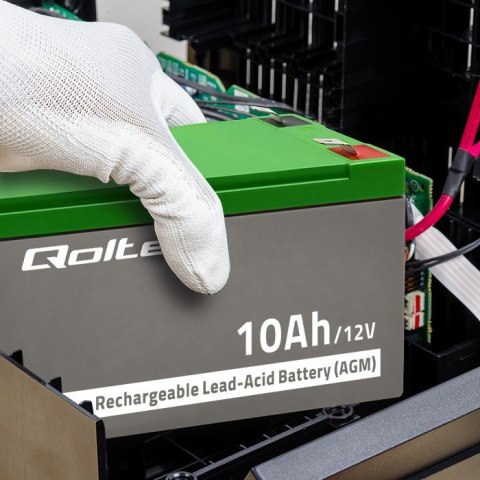 Qoltec Akumulator AGM | 12V | 10Ah | Bezobsługowy | do UPS