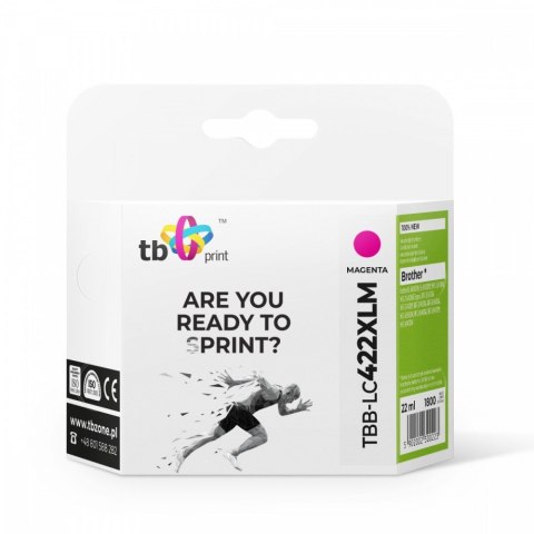 TB Print Tusz do Brother MFC-J5340DW TBB-LC422XLM 100% nowy magenta