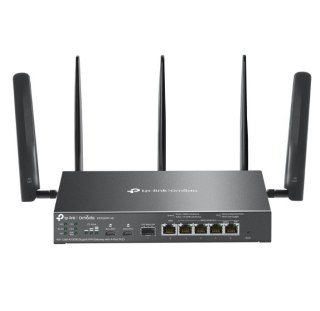 TP-LINK Brama sieciowa gigabitowa ER706WP-4G Omada 4G+ Cat6 AX3000 VPN 4-Port PoE+ 1× Gigabit SFP WAN/LAN, 1× Gigabit RJ45 WAN, 4× Gigab