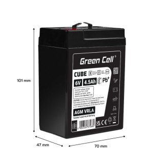 Green Cell Akumulator AGM VRLA 6V 4,5Ah IP54