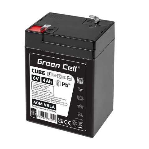 Green Cell Akumulator AGM VRLA 6V 4Ah IP54