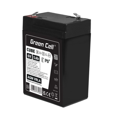 Green Cell Akumulator AGM VRLA 6V 5Ah IP54