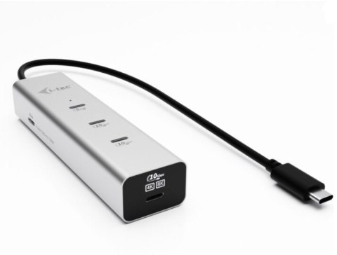 I-tec HUB USB-C Charging Metal 5 port with USB-C video 8K + Power Delivery 85W