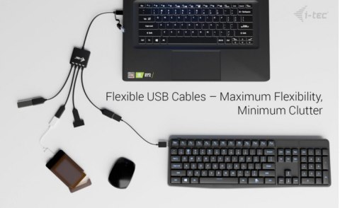 I-tec HUB USB-C/USB-A Cable 4 port (2x USB-C 2x USB-A)