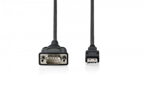 Digitus Kabel adapter USB 2.0 do RS232 (DB9) | Chipset FTDI (FT232RNL) | PVC, czarny | Mocowanie w tulejkach gwintowanych | 1.8m