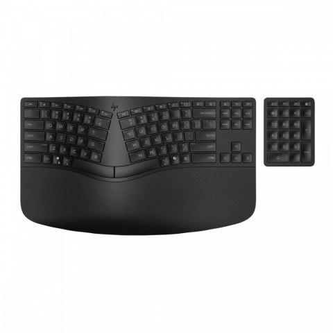 HP Inc. Klawiatura bezprzewodowa 960 Ergonomic czarna - 7E755AA#ABB