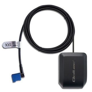 Qoltec Mobilna Antena GPS GLONASS z podstawą magnetyczną| dookólna | 28dBi | 50W | FAKRA