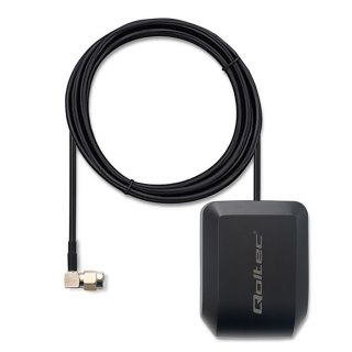 Qoltec Mobilna Antena GPS GLONASS z podstawą magnetyczną | dookólna | 28dBi | 50W | SMA RA