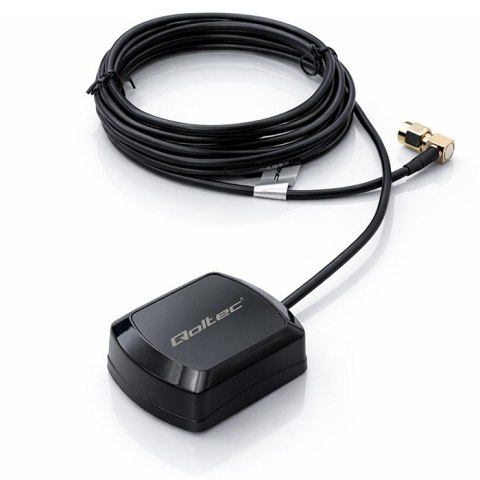 Qoltec Mobilna Antena GPS GLONASS z podstawą magnetyczną | dookólna | 28dBi | 50W | SMA RA