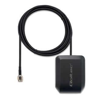 Qoltec Mobilna Antena GPS GLONASS z podstawą magnetyczną | dookólna | 28dBi | 50W | SMA