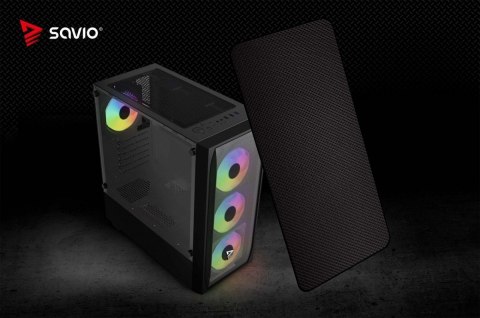 Savio Obudowa komputerowa Noctis FLOW RGB X1