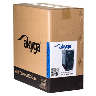 Akyga Obudowa Akyga AK13BK (ATX, Micro ATX, Mini ATX, Mini ITX; kolor czarny)